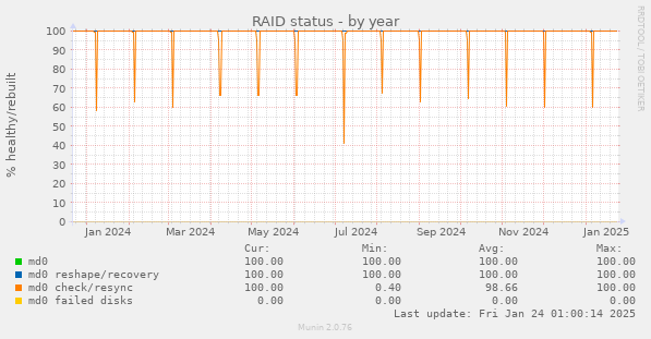 RAID status