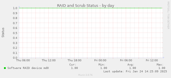 RAID and Scrub Status