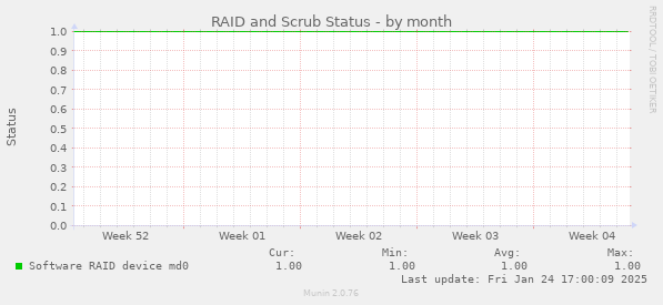 RAID and Scrub Status