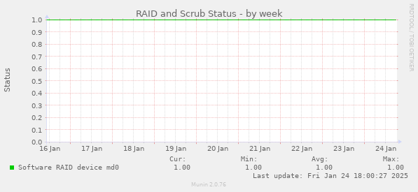 RAID and Scrub Status